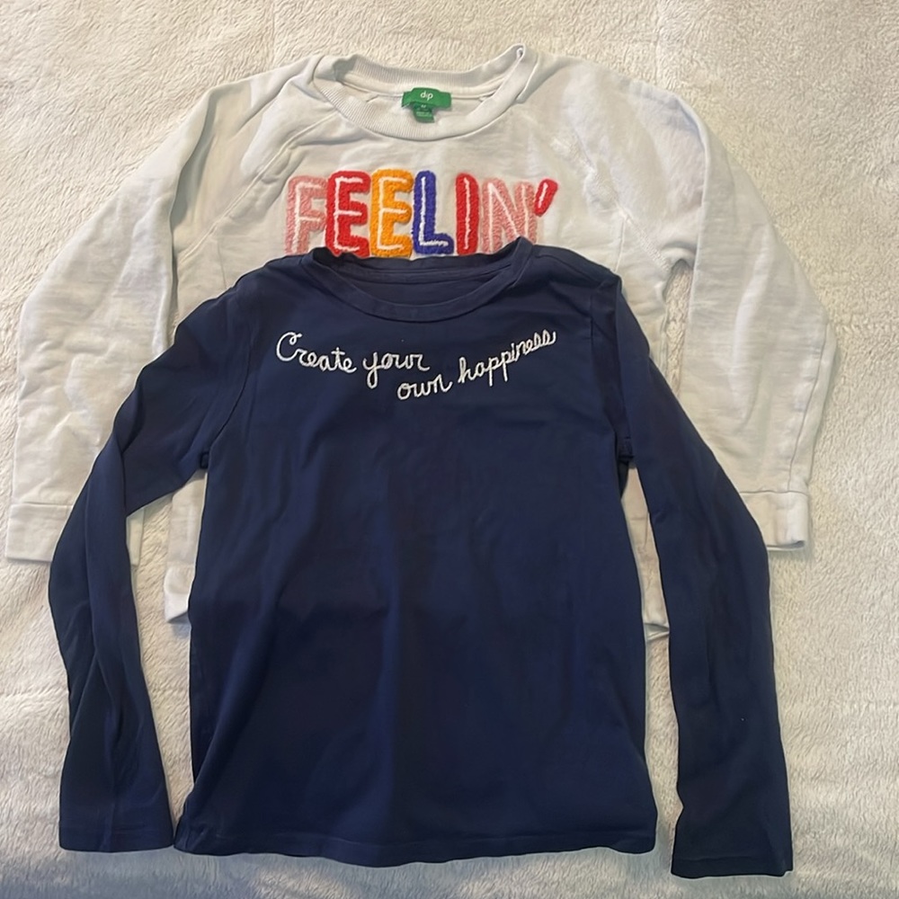 Lot of 2 dip long sleeve shirts Size: 8-10